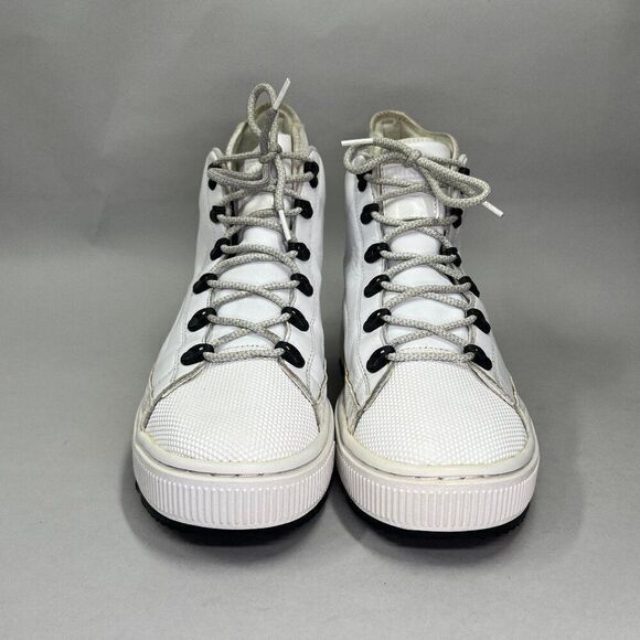 Puma Men's Size 10 The Ren Boot White Leather High Top Sneakers - Picture 2 of 12